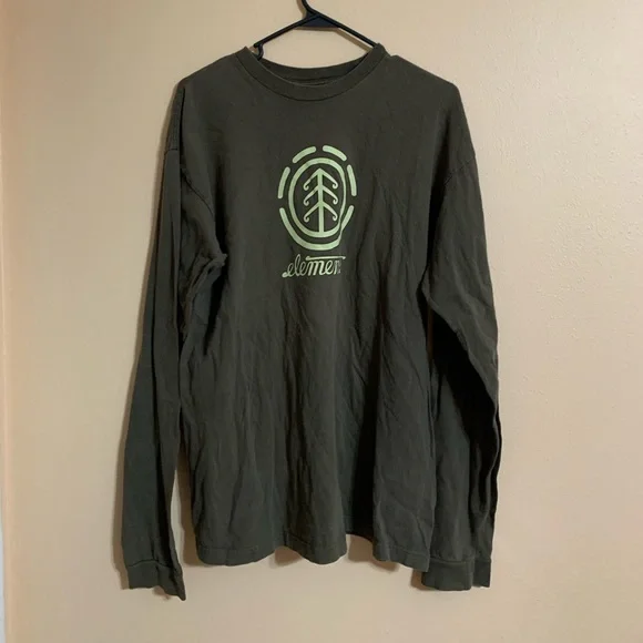 Element Skateboarding Long Sleeve Shirt Skateboard Men’s Large Wind Water Fire L - Picture 1 of 5